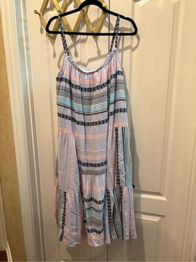 dylan Pastel Striped Sundress in Pink, Blue & Black